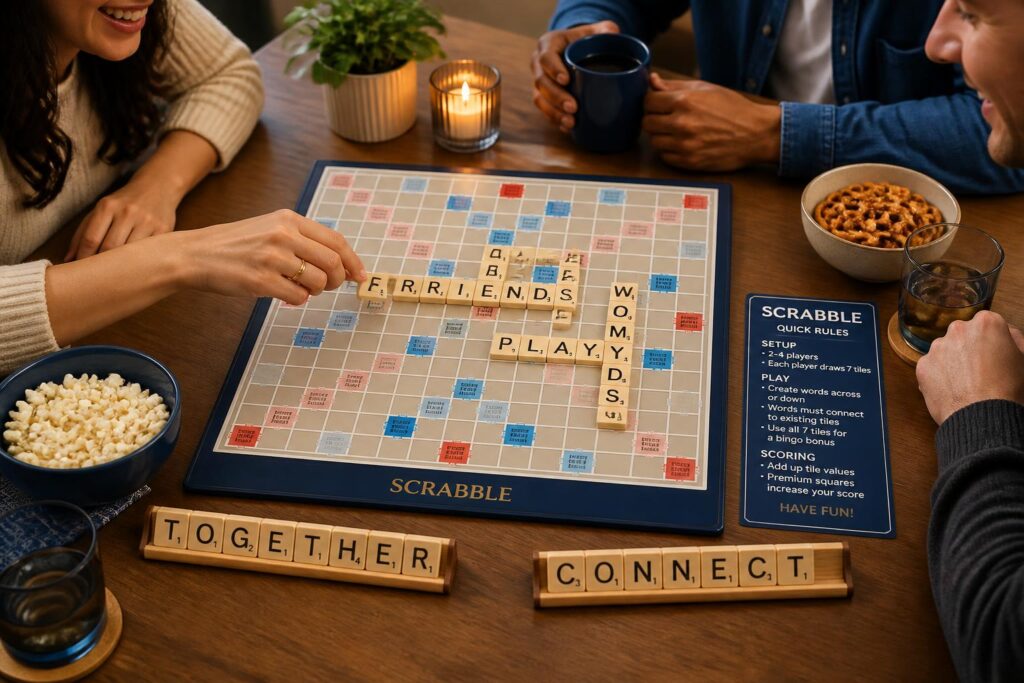 Tournoi de Scrabble entre amis : règles simples